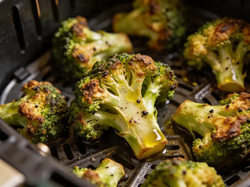 Brocolis au air fryer : croustillants et savoureux