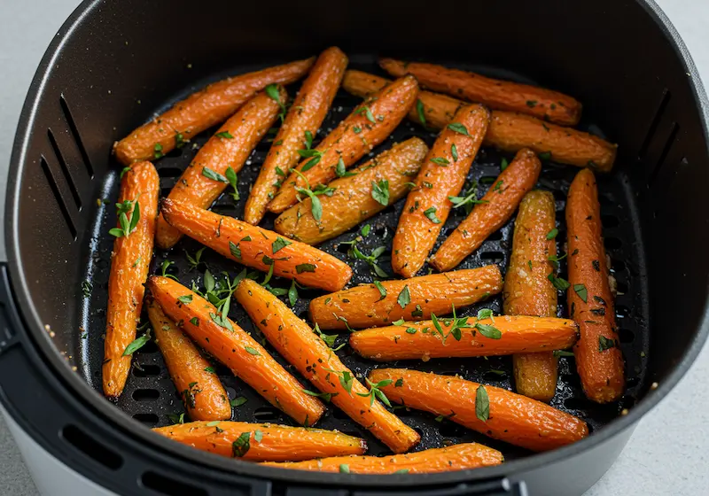 Carottes au air fryer
