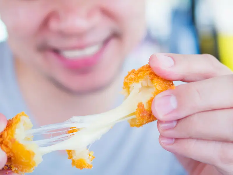 Mozzarella sticks surgelés au air fryer : ultra croustillants