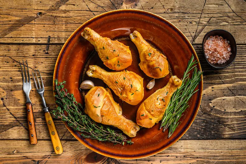 Pilon de poulet au air fryer : croustillant et juteux