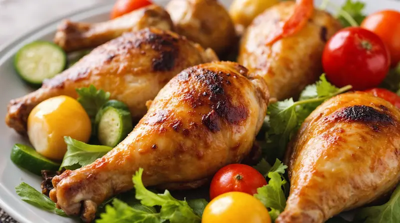 Pilon de poulet au air fryer : croustillant et juteux