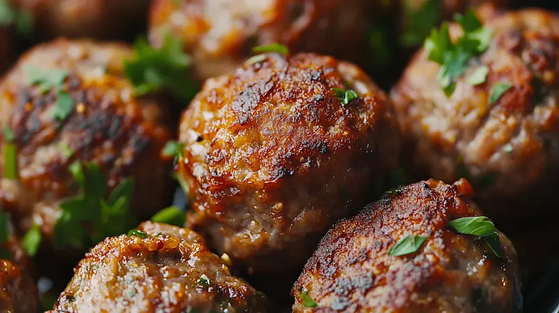 Boulettes de viande air fryer : dorées en 12 min
