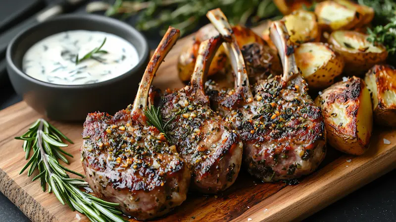 Côtelettes d'agneau air fryer : saignantes en 9 min Côtelettes d'agneau air fryer : saignantes en 9 min