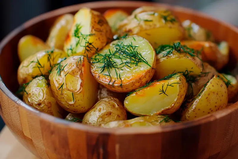 Pommes de terre nouvelles au air fryer : peau fine et fondante