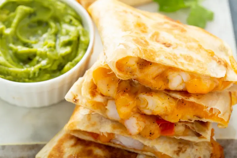 Quesadillas air fryer : croustillantes en 6 min