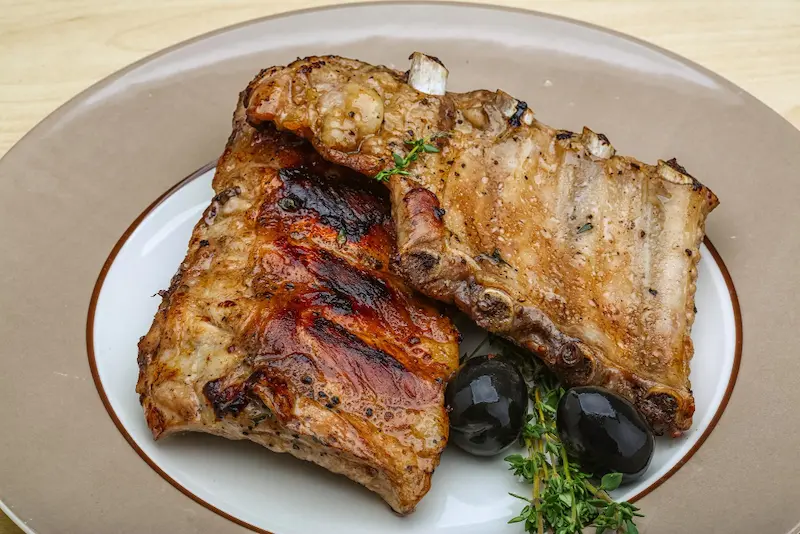 travers de porc air fryer