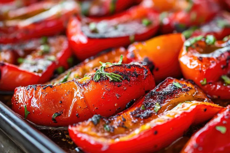 Poivrons au air fryer : fondants et grillés en 15 min