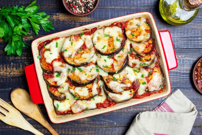 Aubergines parmigiana air fryer : gratinées et fondantes en 25 min
