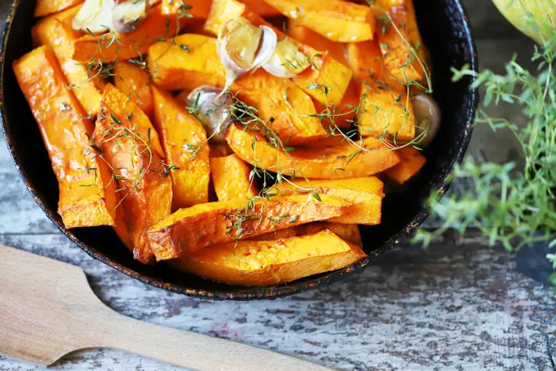 Butternut au air fryer : fondante et caramélisée en 20 minutes