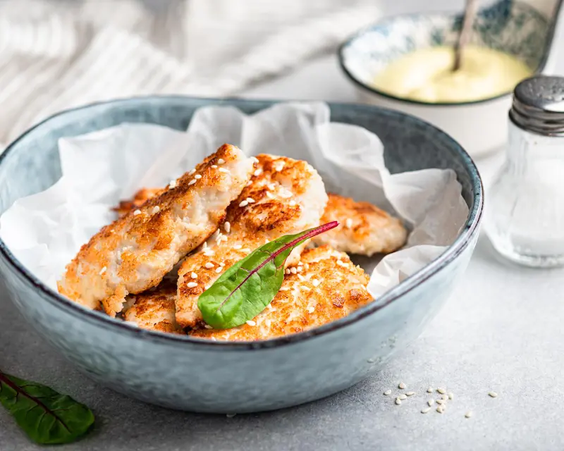Escalope de poulet au air fryer