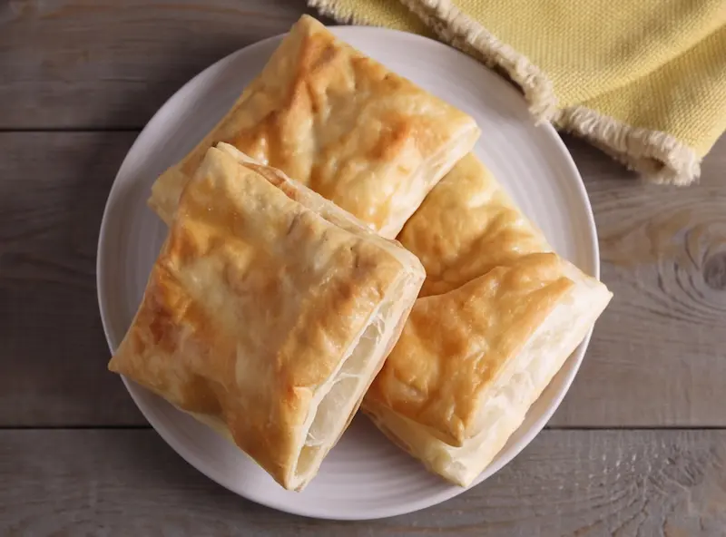 Feuilletés jambon fromage au air fryer Feuilletés jambon fromage au air fryer