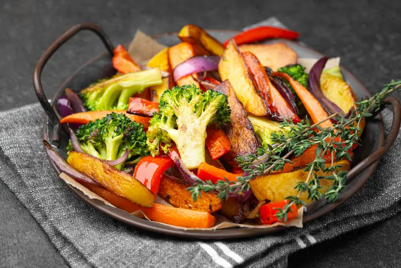 Légumes grillés au air fryer