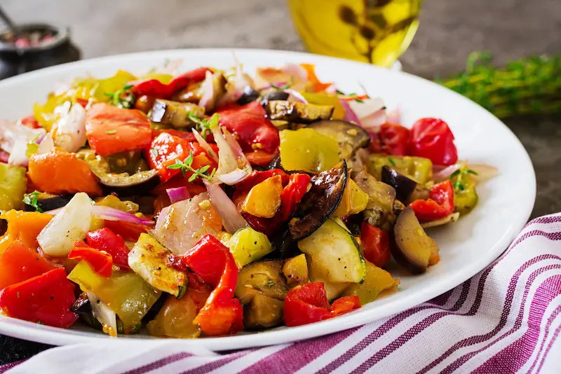 Légumes grillés au air fryer