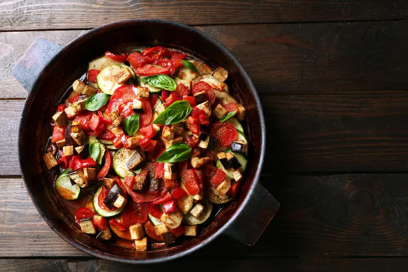 Ratatouille air fryer : légumes grillés et fondants en 20 min Ratatouille air fryer : légumes grillés et fondants en 20 min