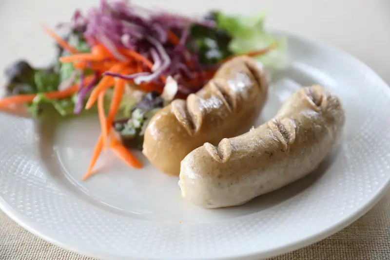 Boudin blanc au air fryer : doré sans éclater