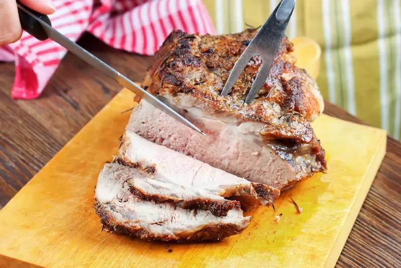 Échine de porc au air fryer : moelleuse et caramélisée