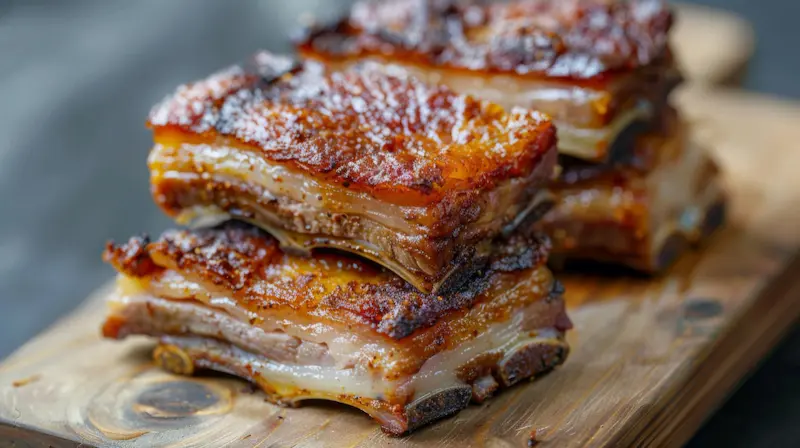 Poitrine de porc au air fryer : croustillante et fondante