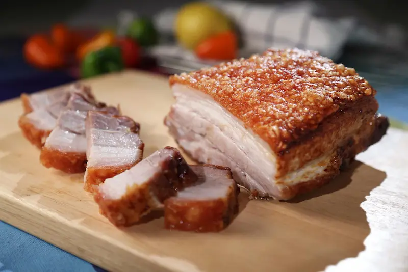 Poitrine de porc au air fryer : croustillante et fondante